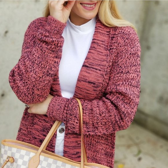 Cardigan Long Sleeve Knitted Sweater Cardi… - Picture 6 of 9